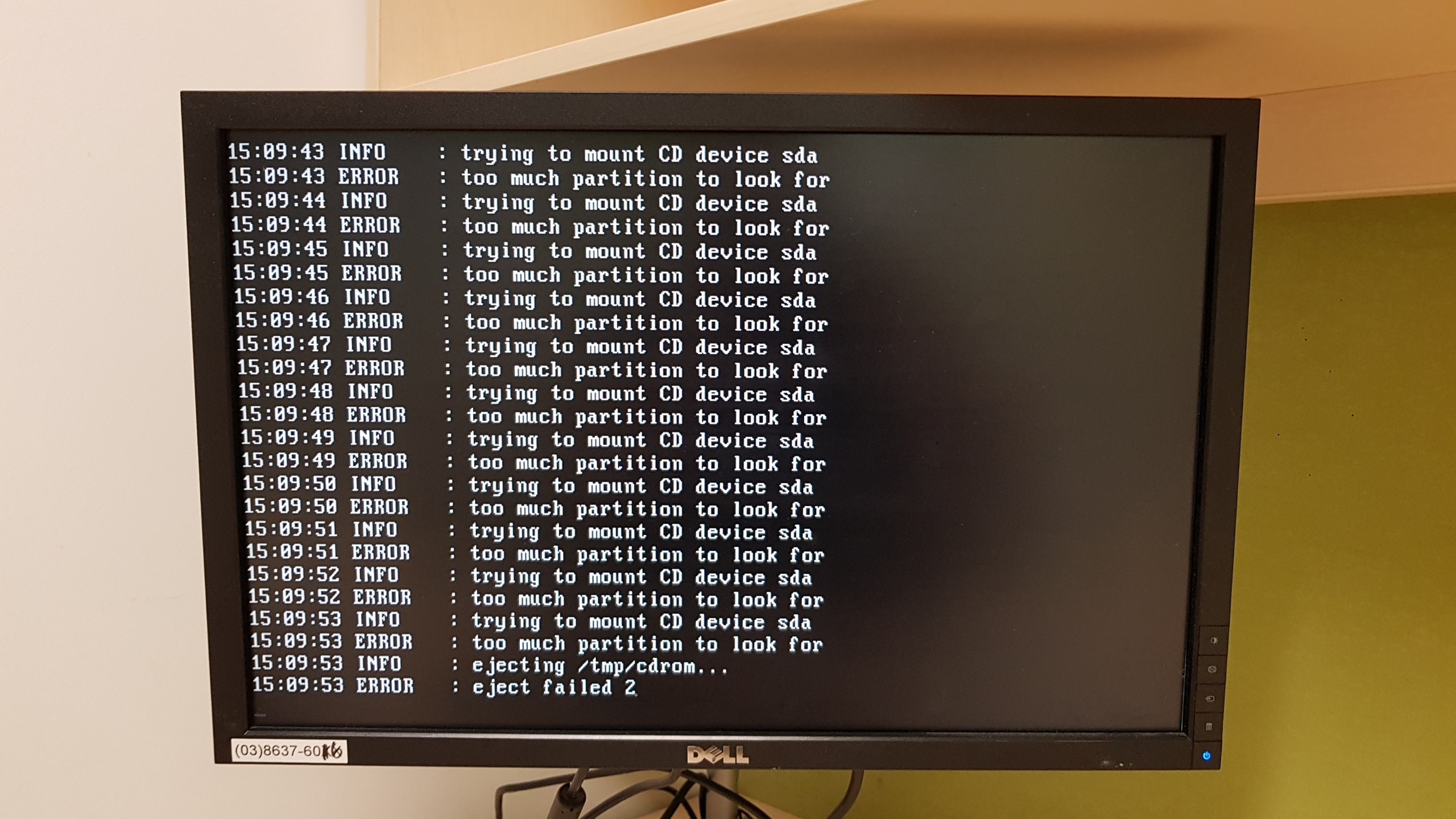 Attempting to mount a CD-ROM for some reason?!